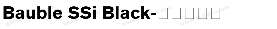 Bauble SSi Black字体转换